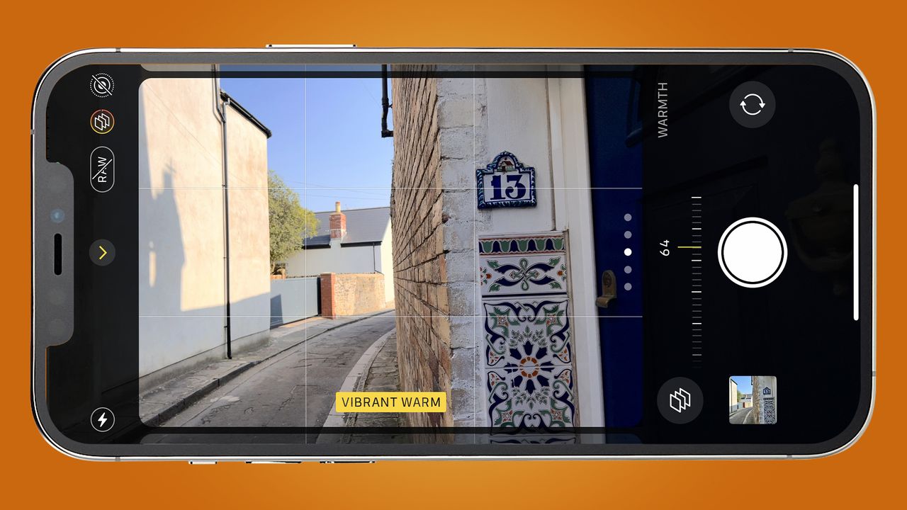 An iPhone showing the Photographic Styles settings menu around a photo