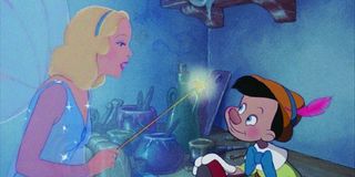 The Blue Fairy and Pinocchio