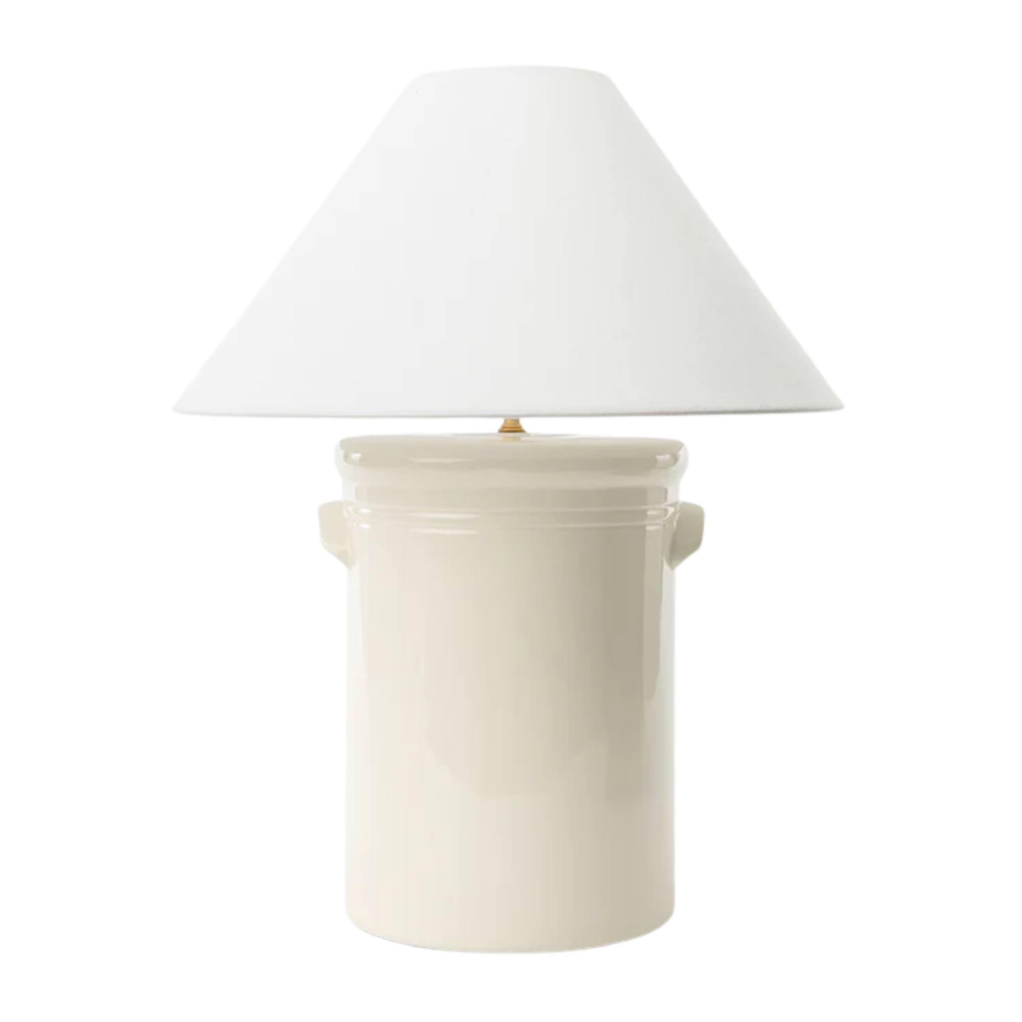 a white table lamp