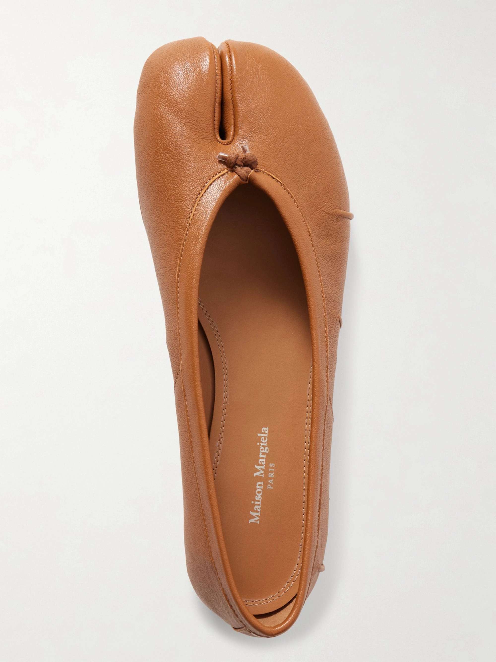Tabi Split-Toe Leather Ballet Flats