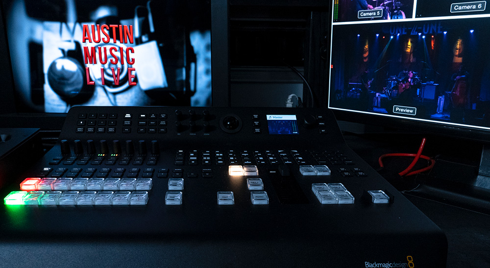 ATEM Television Studio Pro 4K used by Zodiac Studios on Austin Music Live  Streaming Series | Next TV