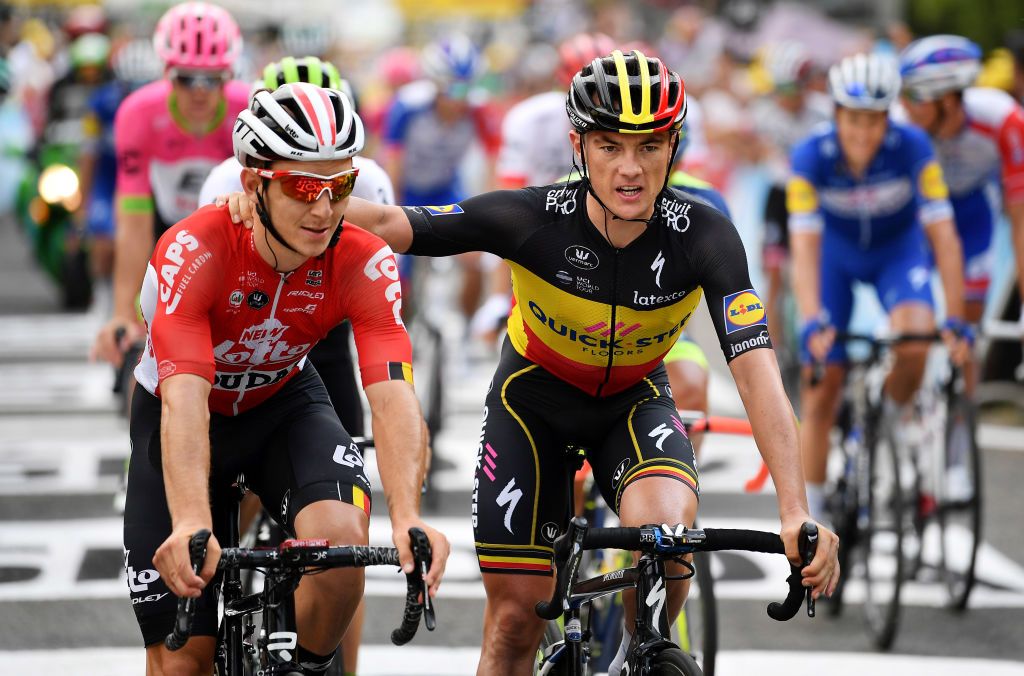 Yves Lampaert happy to finish the stage