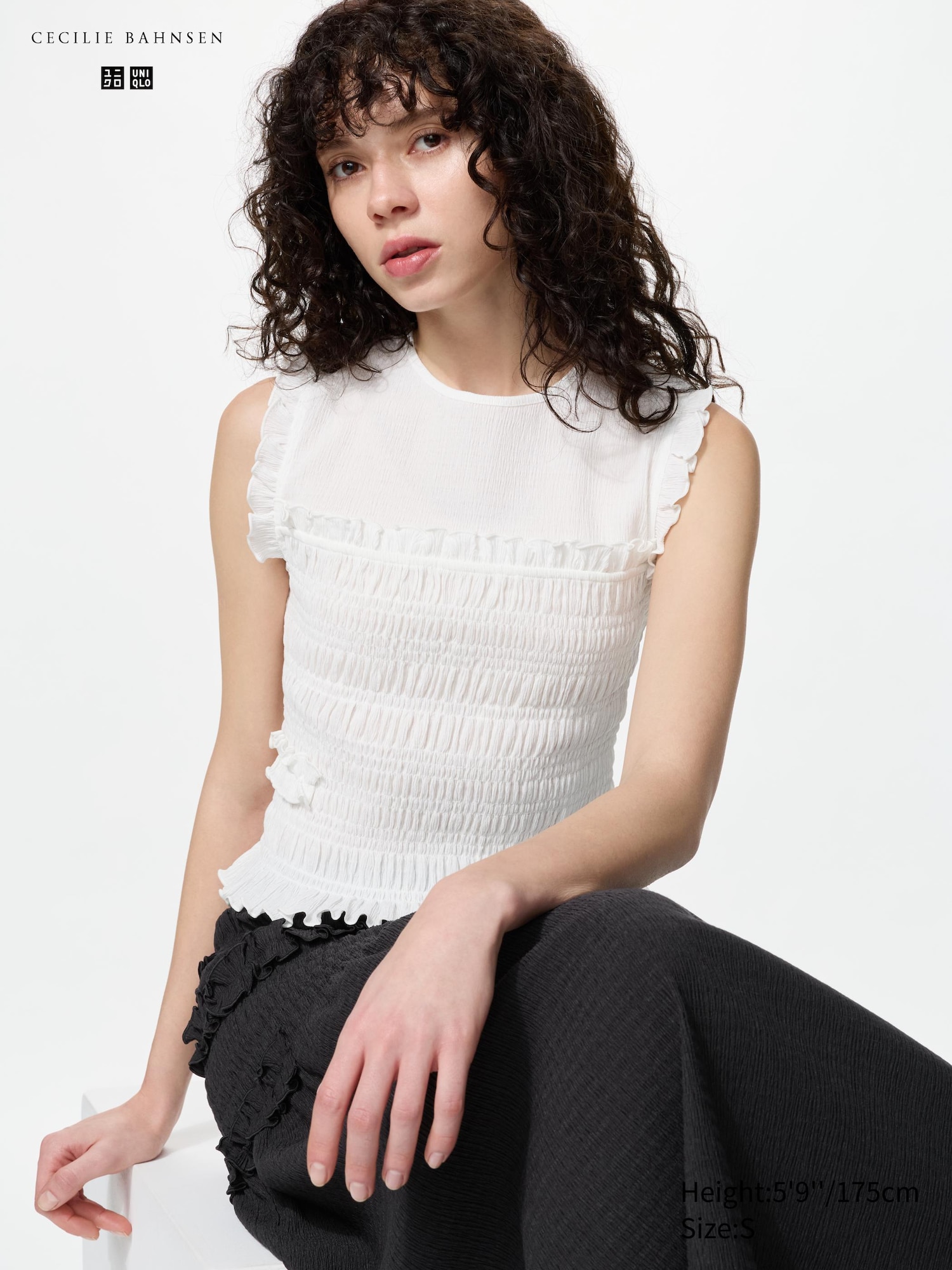 Shirring T-Shirt (Sleeveless)