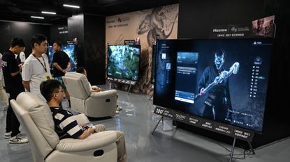 A man plays the video game &#039;Black Myth: Wukong&#039; in China