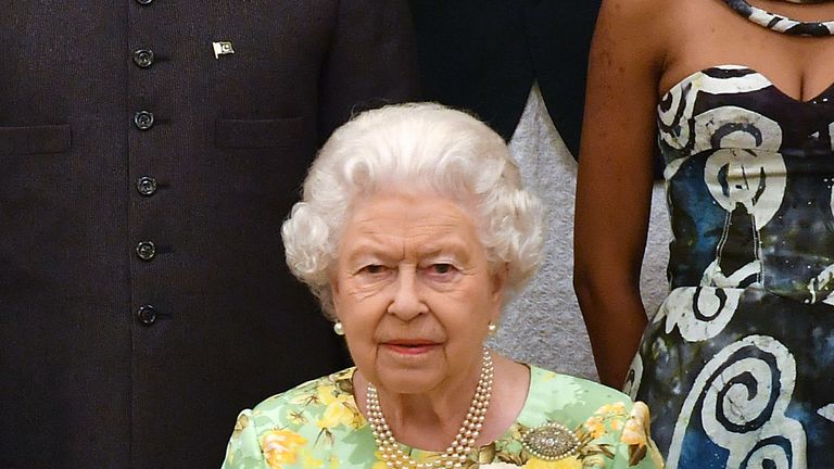 The Queen's awkward reaction to Russian astronaut stroking her knee revealed