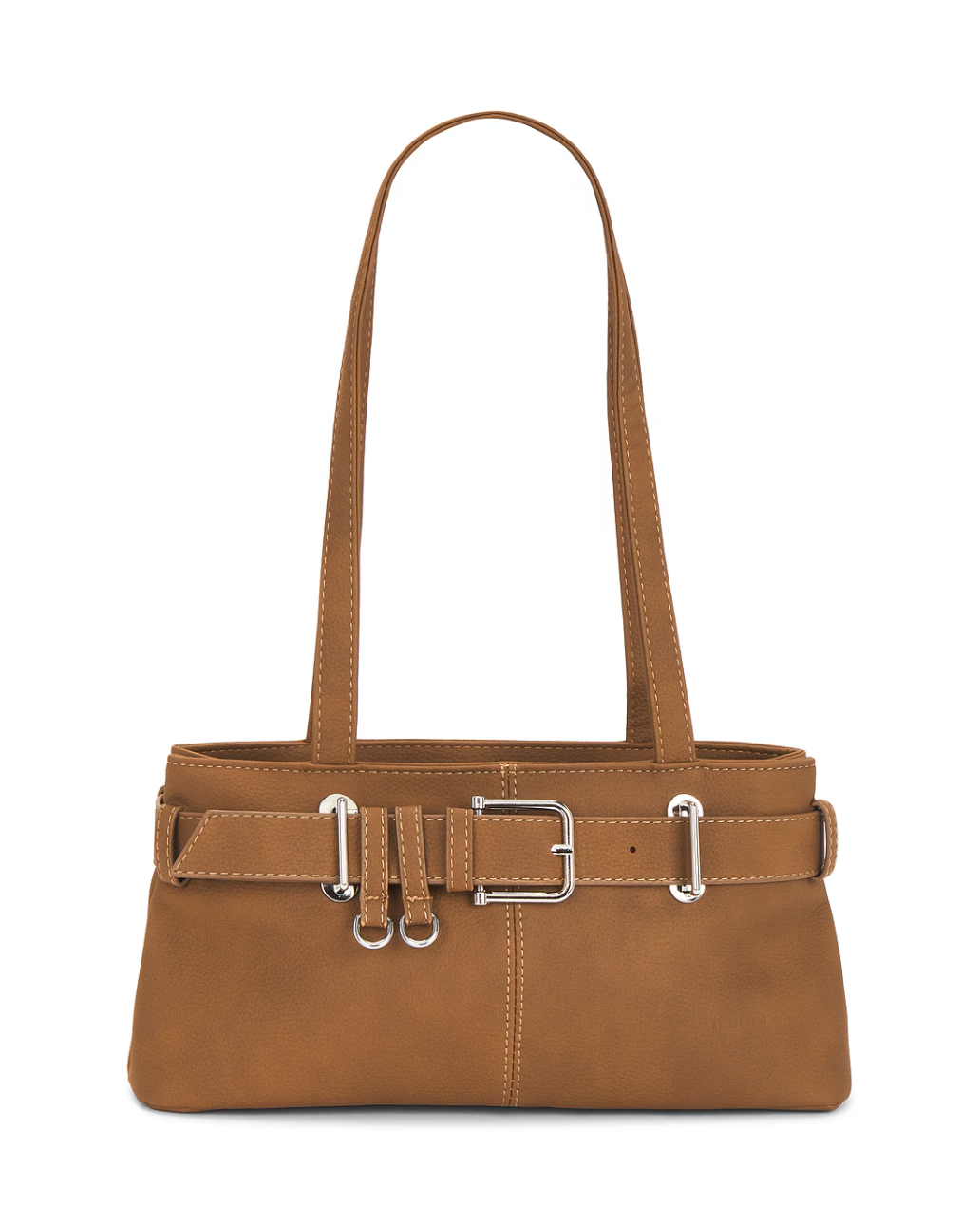 Margot Belted Shoulder Bag - Brown