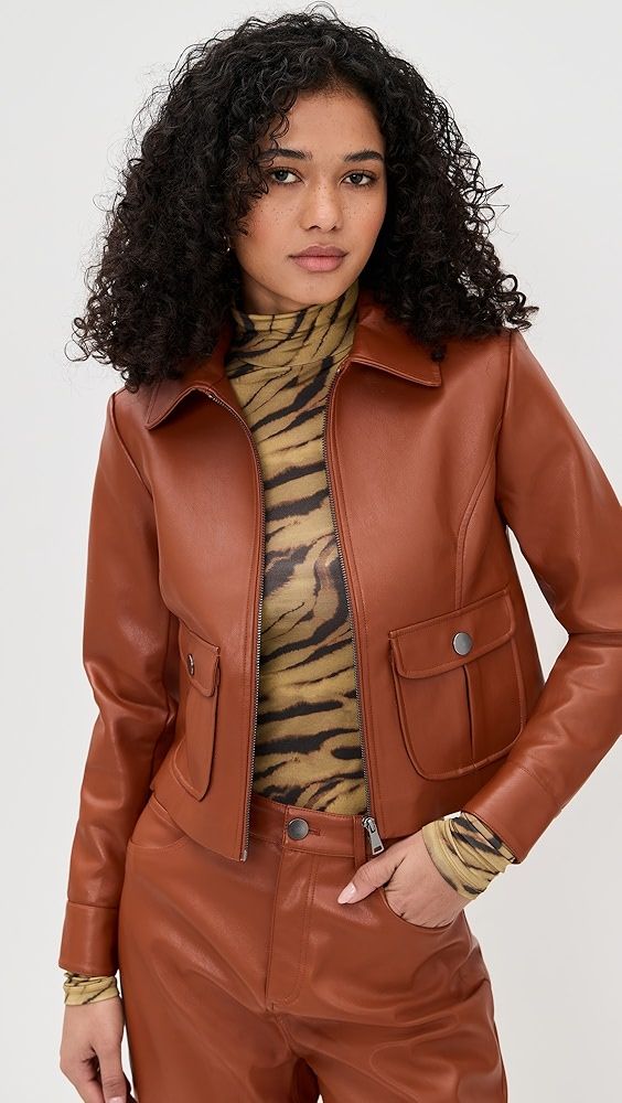 Le Bop Harper Faux Leather Jacket