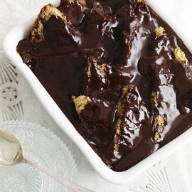 chocolate chip panettone pudding - party food - Celebrate - feast - share - Christmas - woman &amp; home - december 2010