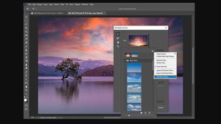 Sky replacement in Photoshop