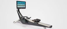 Hydrow rowing machine on white background