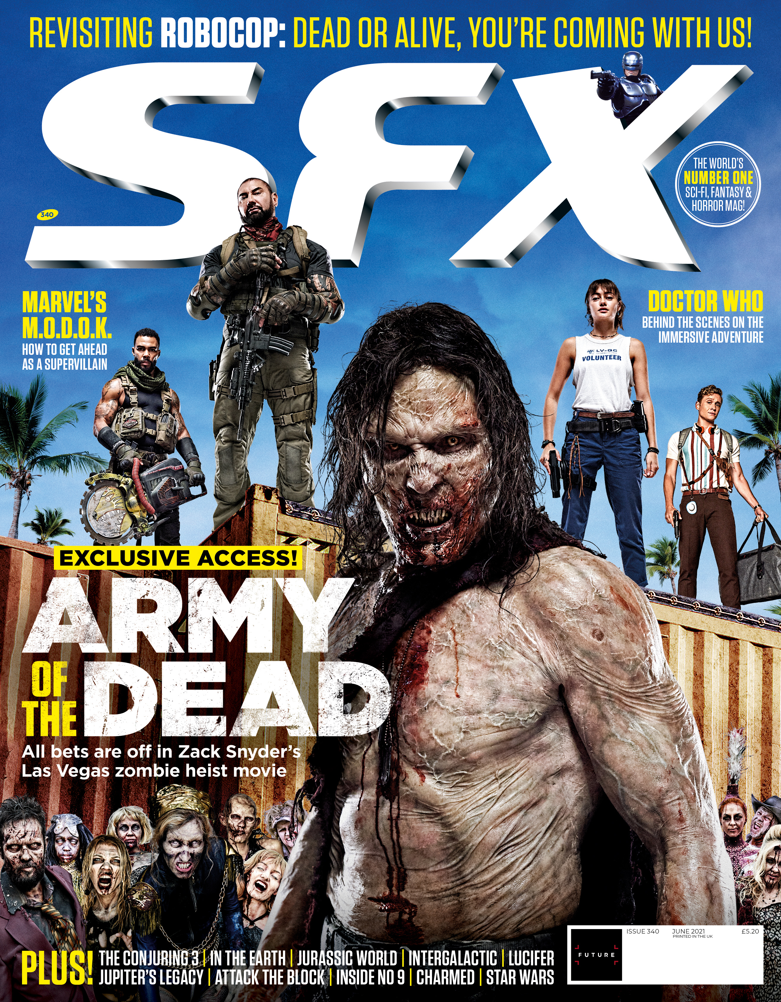 Army of the Dead on the cover of SFX issue 340.