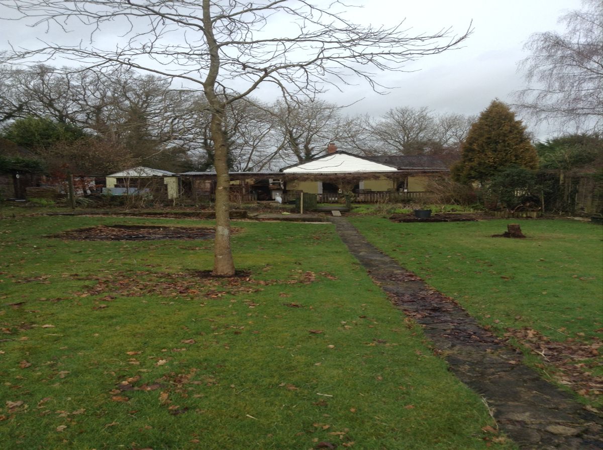 On the plot there was an unloved pre-fabricated house