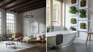 Compilation image showing outdated interior design trends 204
