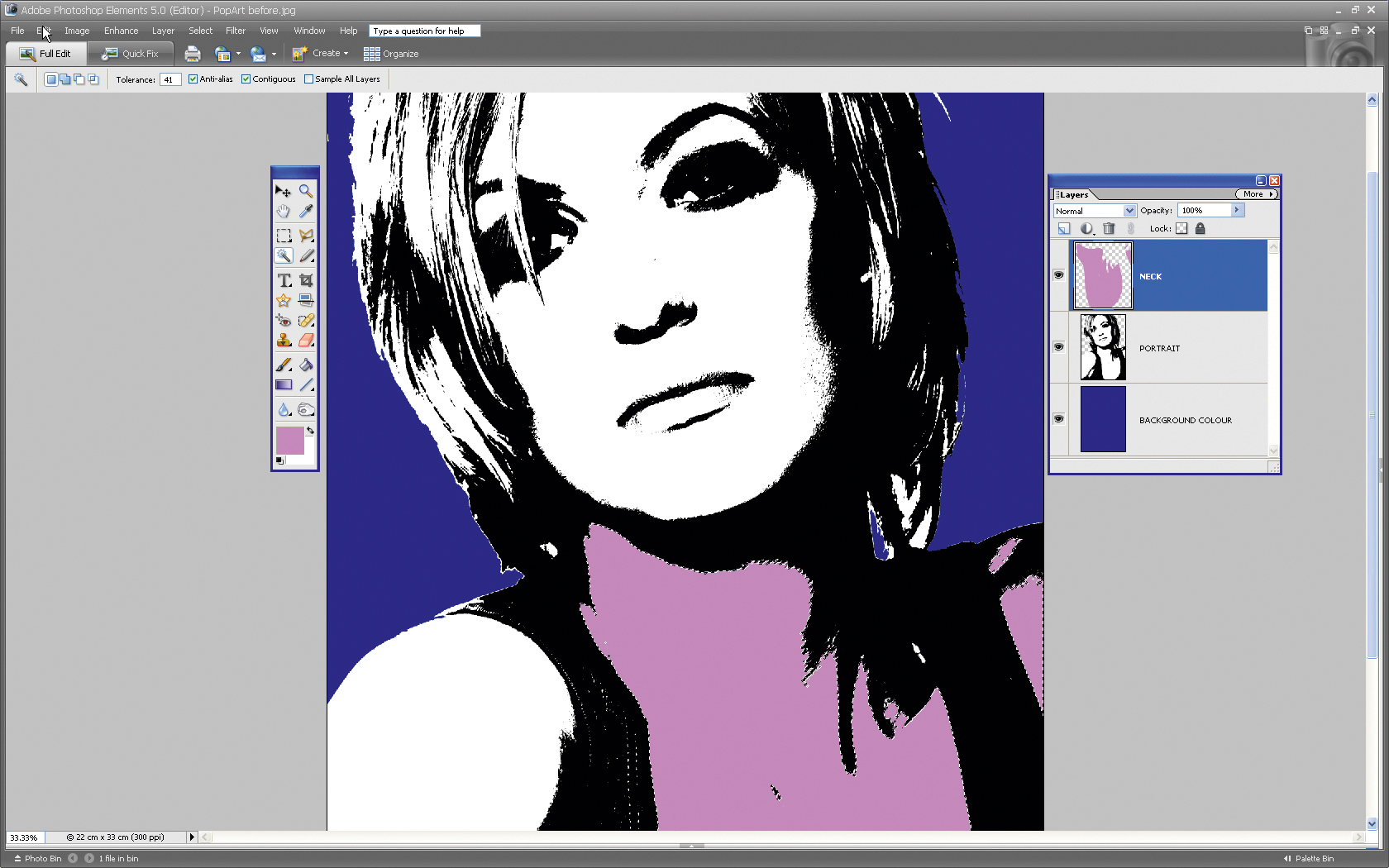 Make a pop art portrait in Photoshop