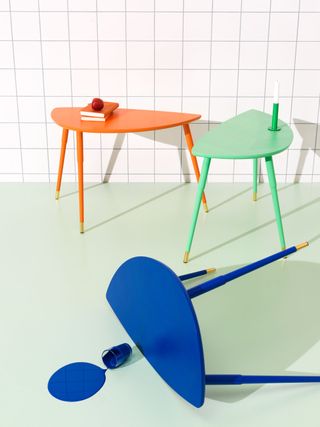 colourful side table