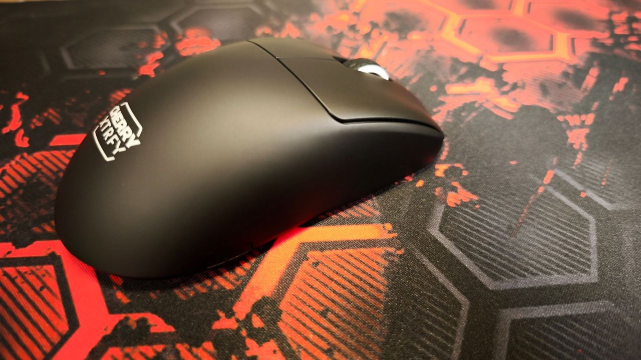 cherry mouse with logo