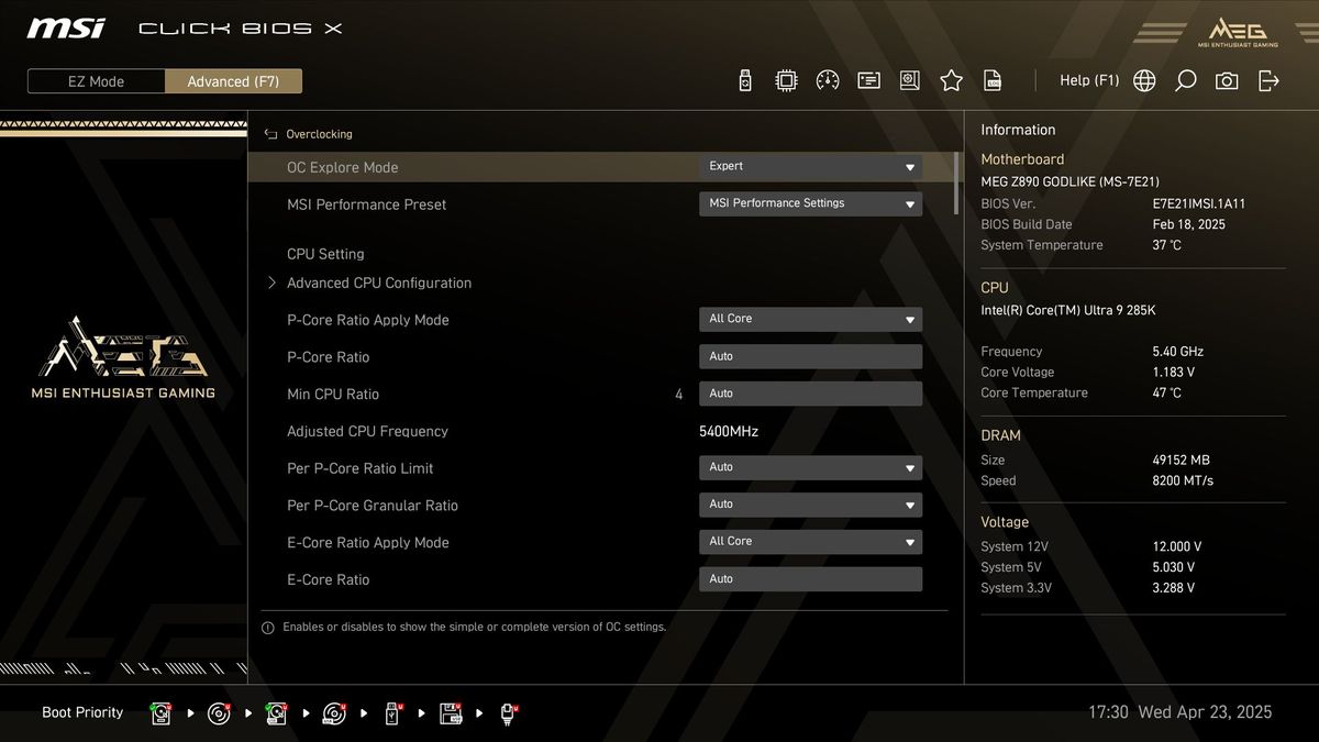 MSI Z890 Godlike