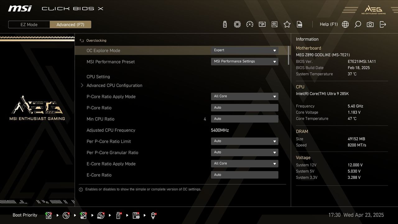MSI Z890 Godlike