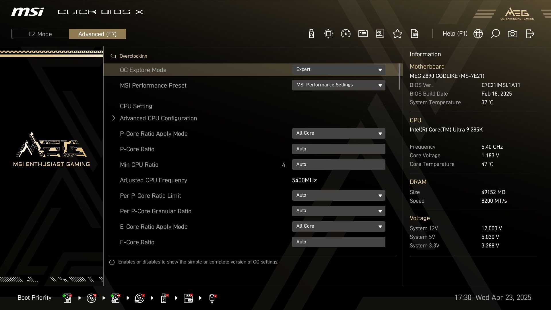 MSI Z890 Godlike