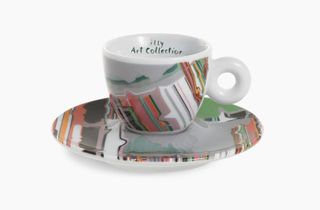 Colorful striped mug