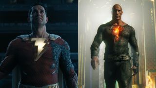 Zachary Levi's Shazam and Dwayne Johnson's Black Adam