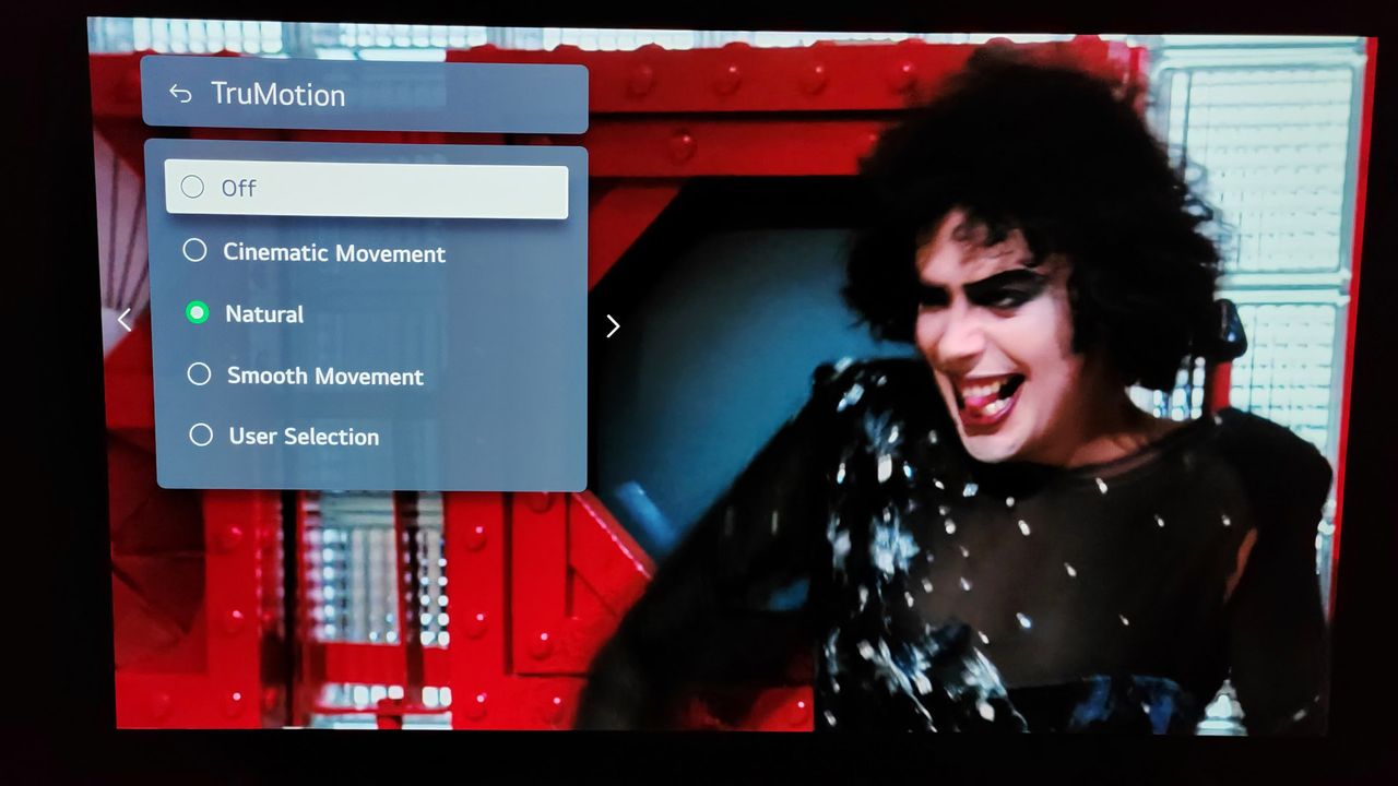 LG OLED C3 showing the Rocky Horror Picture Show