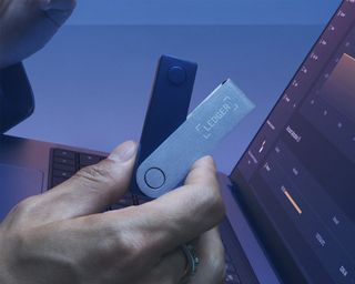 A Ledger hardware wallet