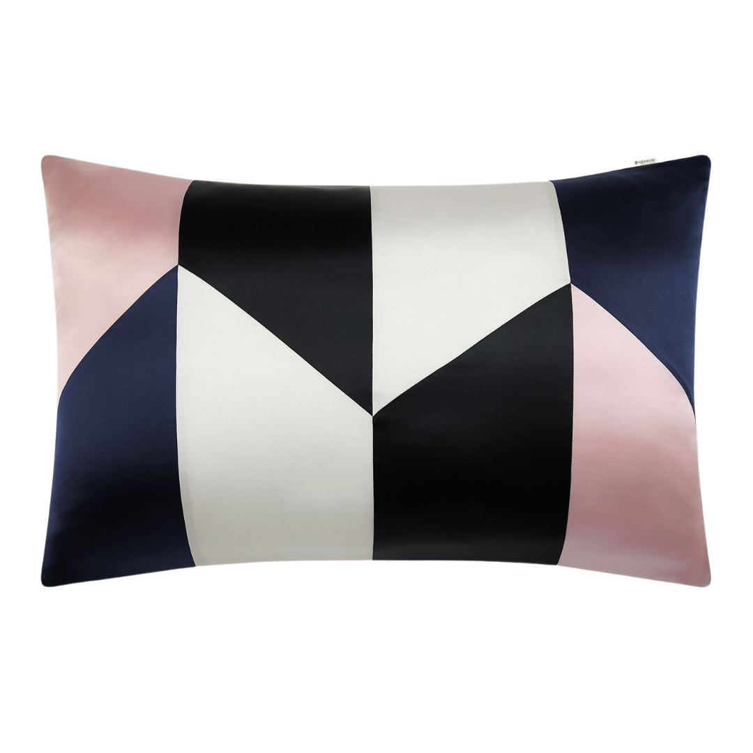 Zero-Waste Geometric Flow Pattern Silk Pillowcase