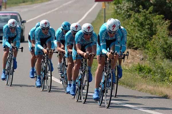 Milram were minus one man which made things kind of tough