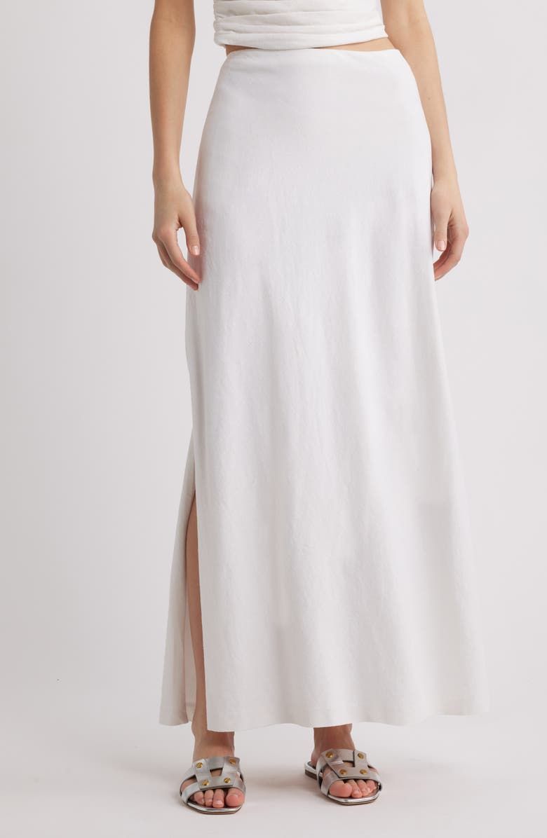 Linen Blend Skirt