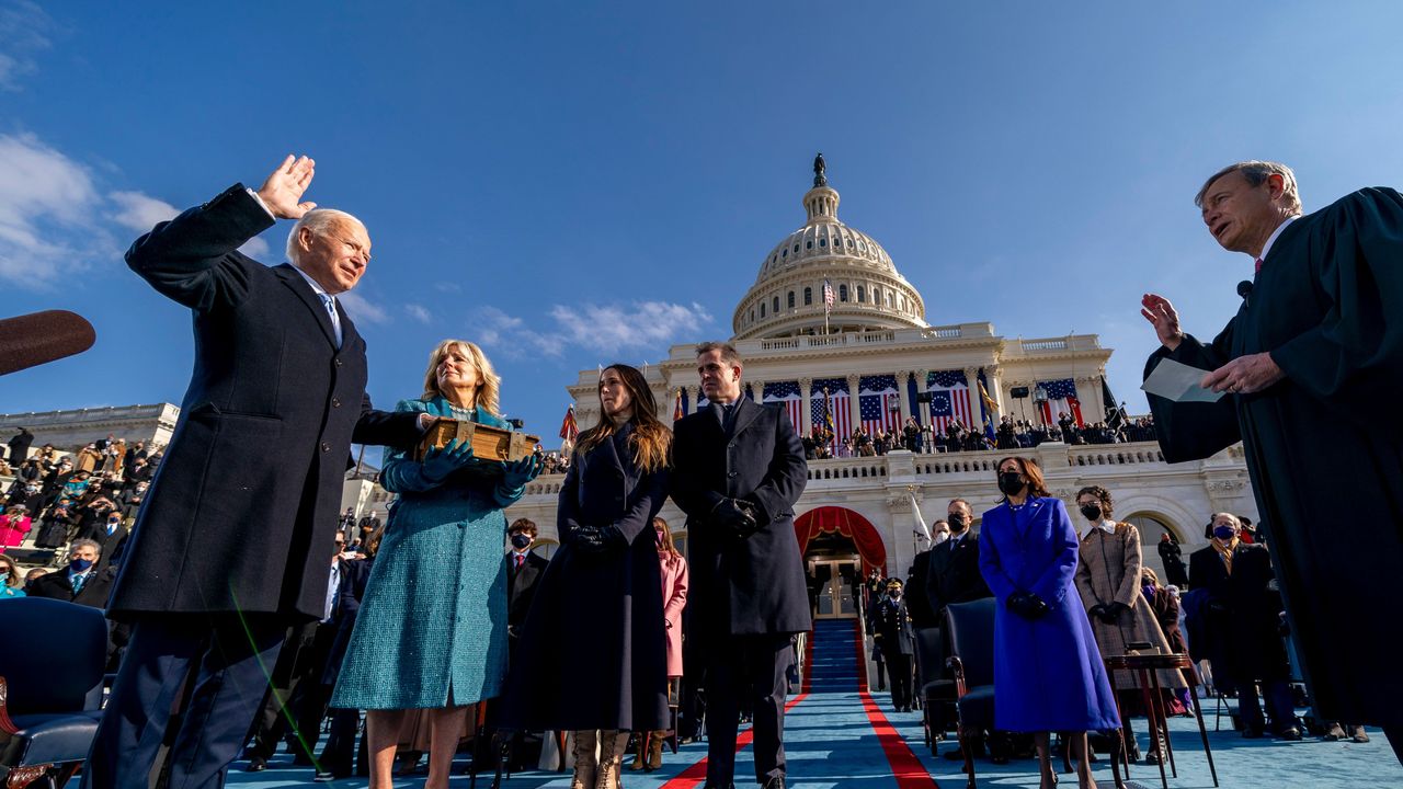 Joe Biden is sworn in as president of the United States