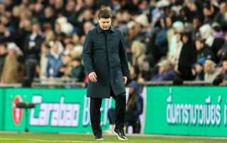Mauricio Pochettino on the touchline during the Carabao Cup final