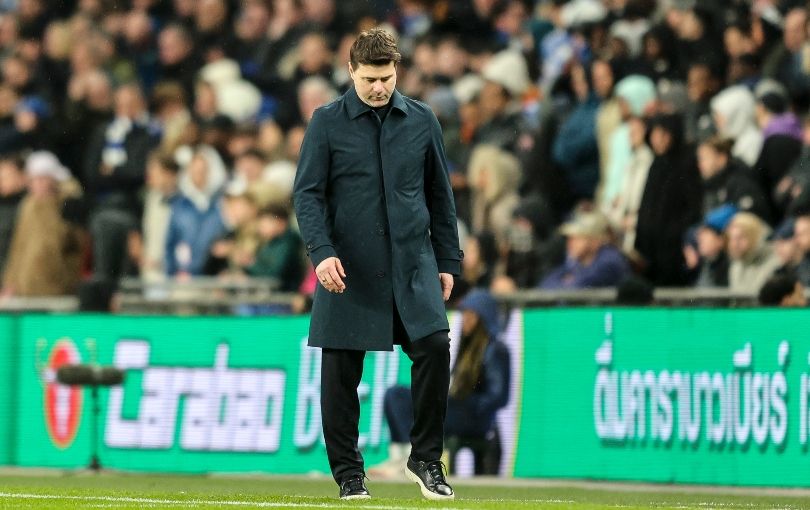 Mauricio Pochettino on the touchline during the Carabao Cup final