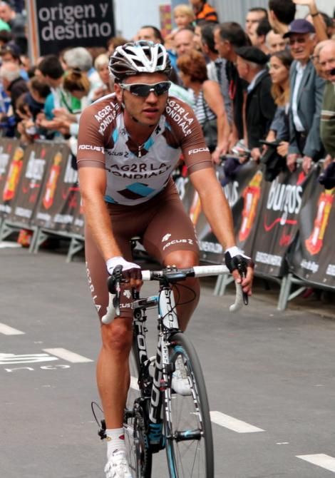 Rinaldo Nocentini (Ag2r) was a key factor for Mondory&rsquo;s victory. He was the man in charge of protecting the French sprinter during the climbs.
