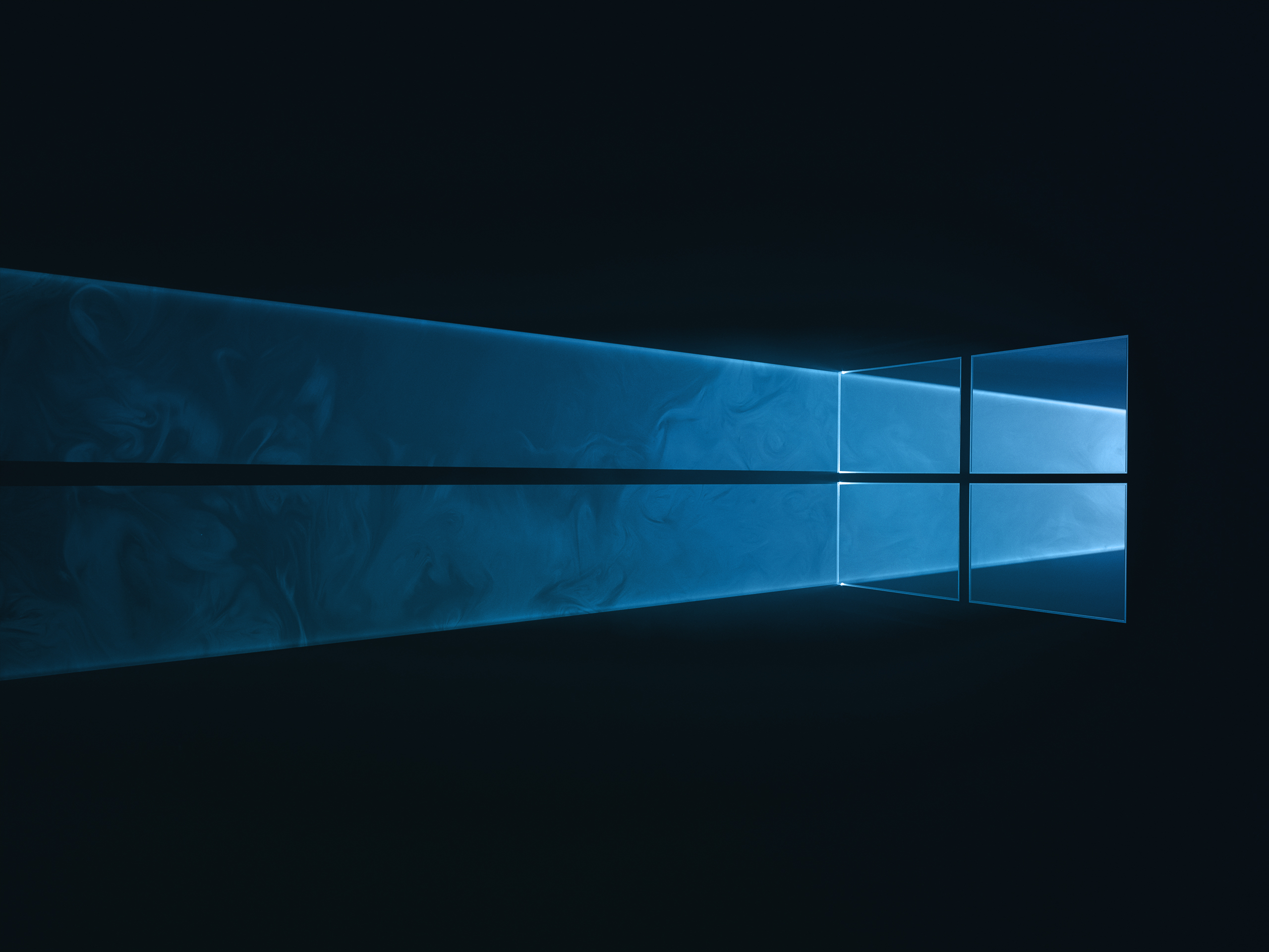 I was shocked to find out the Windows 10 desktop background wasn't computer generated, but a picture of lasers being shot through an actual window