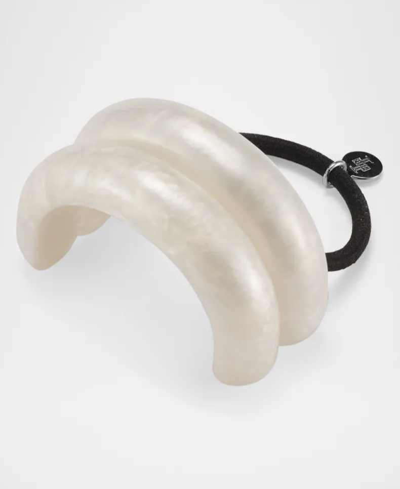 Glossy Double Arch Metal Ponytail Cuff