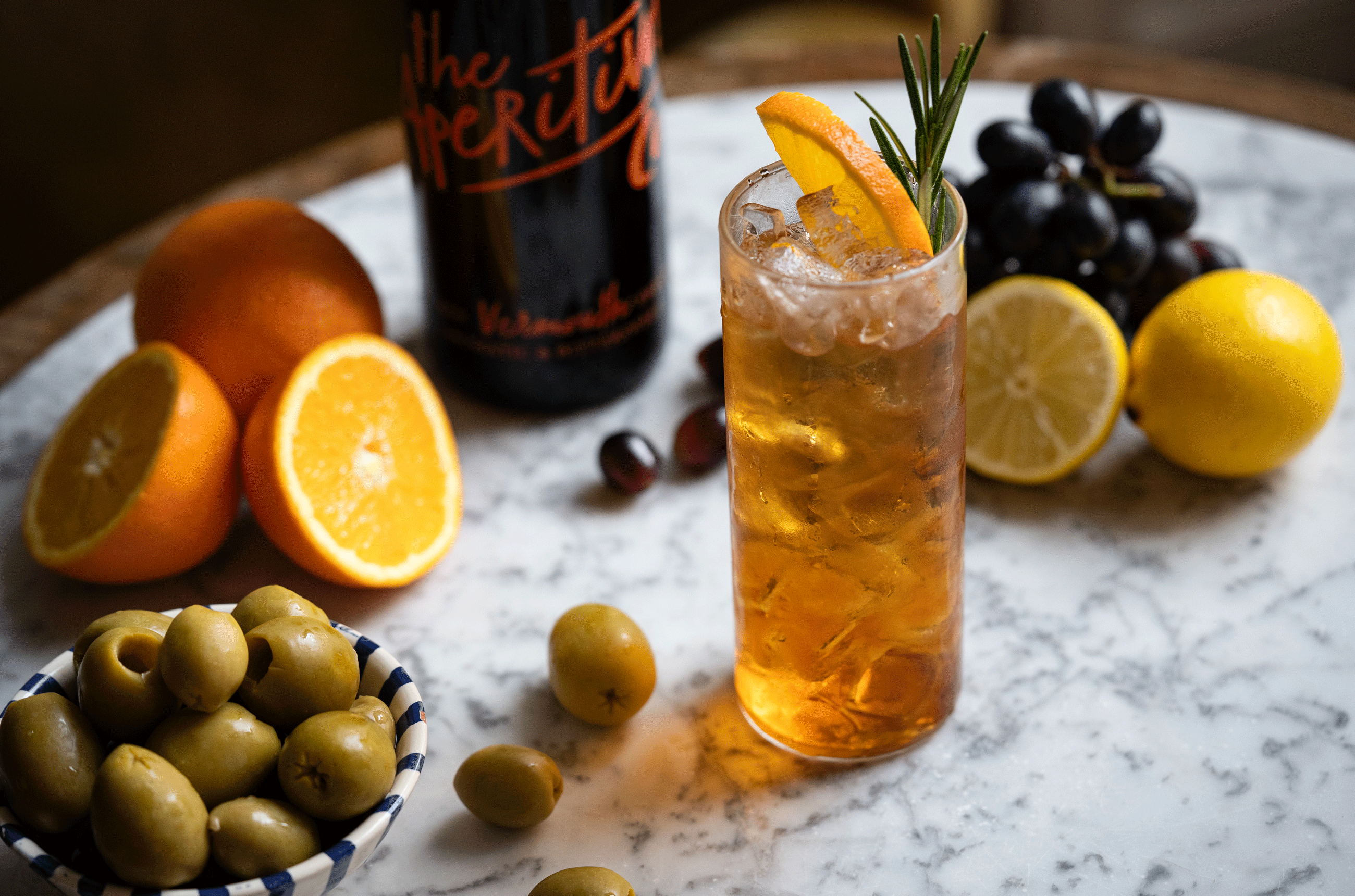 Rosso vermouth and tonic