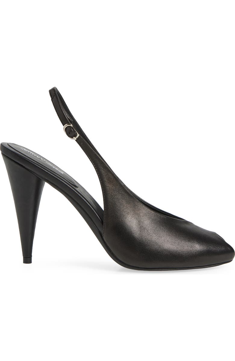 Snoah Slingback Peep Toe Pump