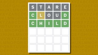 Wordle answer for game 923 on a yellow background