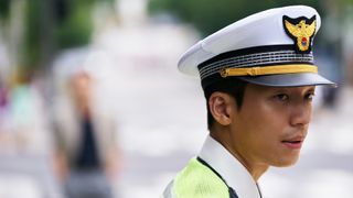 Jun-ho in his traffic control uniform in Squid Game season 2