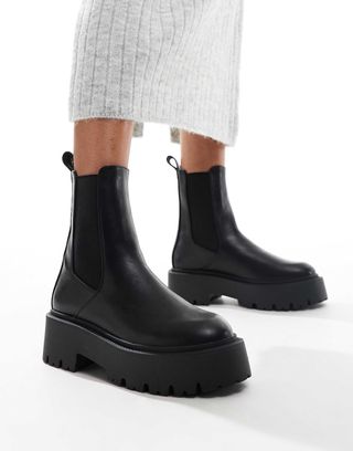 Asos Design Amy Chunky Chelsea Boots in Black