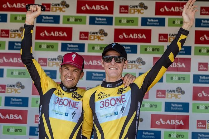 Christoph Sauser and Jaroslav Kulhavy take the overall lead after the prologue
