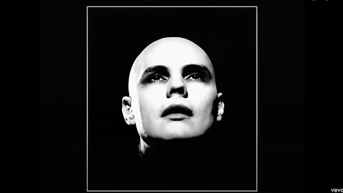 Billy Corgan in the video for Smashing Pumpkins&#039; Stand Inside Your Love