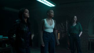 Amy-Leigh Hickman, Tati Gabrielle and Charlotte Ritchie in You