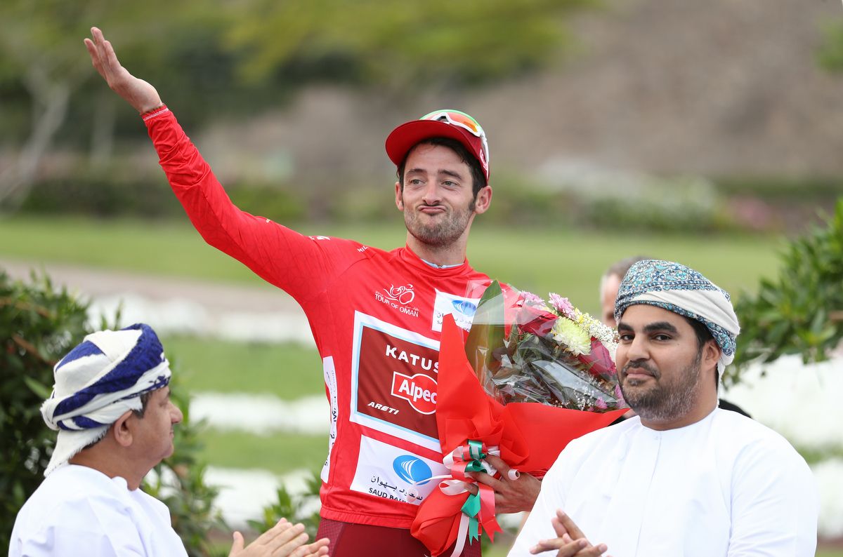 Nathan Haas (Katusha-Alpecin) enjoying the moment