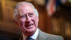 King Charles III visits Aberdeen Town House to meet families who have settled in Aberdeen from Afghanistan, Syria and Ukraine on October 17, 2022 in Aberdeen, Scotland