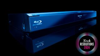 Panasonic Blu-ray player, with the Blu-ray logo prominent