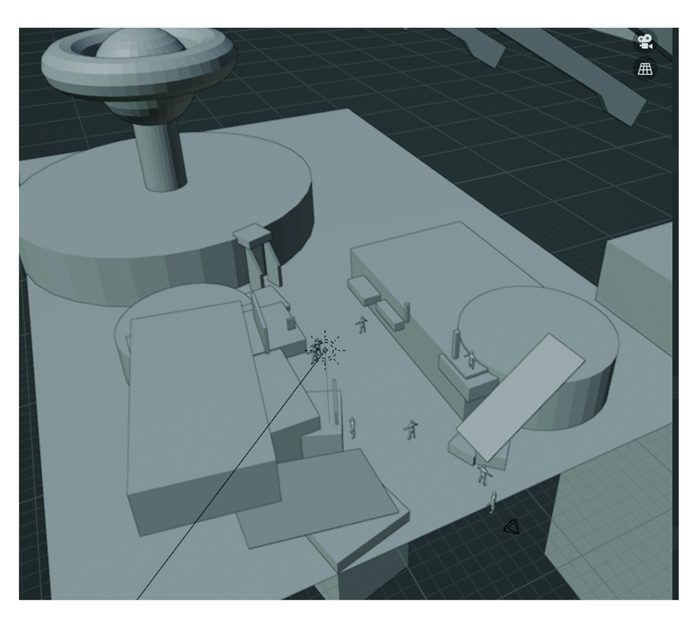 Concept art for a video game 