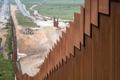 A portion of the U.S.-Mexico border wall