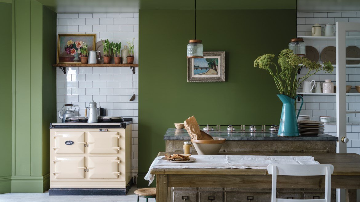 20 Green Kitchen Ideas For A Fresh Cooking Space Real Homes - Dulux Sage Green Kitchen Paint Colors Chart
